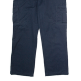 DICKIES Flex Workwear Cargo Mens Trousers Blue Regular Straight W38 L30