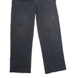 DICKIES Workwear Mens Twill Trousers Black Slim Straight W30 L30