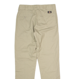 DICKIES Flex Workwear Mens Trousers Beige Slim Tapered W32 L32