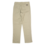 DICKIES Flex Workwear Mens Trousers Beige Slim Tapered W32 L32