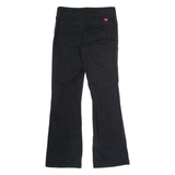 DICKIES Workwear Womens Trousers Black Regular Flared W30 L32