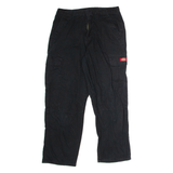 DICKIES Workwear Cargo Womens Twill Trousers Black Regular Straight W28 L28