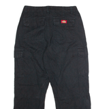 DICKIES Workwear Cargo Womens Twill Trousers Black Regular Straight W28 L28