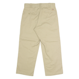 DICKIES Workwear Mens Twill Trousers Beige Regular Straight W32 L25