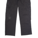 DICKIES Workwear Cargo Mens Trousers Black Regular Straight W34 L30