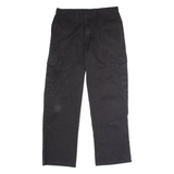 DICKIES Workwear Cargo Mens Trousers Black Regular Straight W34 L30