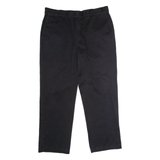 DICKIES Workwear Mens Twill Trousers Black Regular Straight W40 L32
