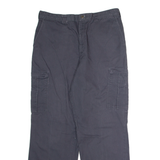 DICKIES Workwear Cargo Mens Twill Trousers Blue Regular Straight W36 L32