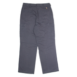 DICKIES Workwear Cargo Mens Twill Trousers Blue Regular Straight W36 L32