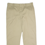 DICKIES Workwear Mens Twill Trousers Beige Regular Straight W40 L32