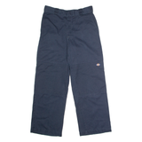 DICKIES Workwear Mens Twill Trousers Blue Loose Straight W30 L30