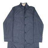 Womens Overcoat Coat Blue M