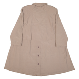 Womens Overcoat Coat Brown UK 12