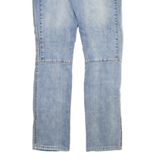 POIS Low Waist Distressed Womens Jeans Blue Slim Skinny Stone Wash W26 L31