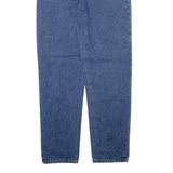 GARRY Womens Jeans Blue Relaxed Tapered W24 L28