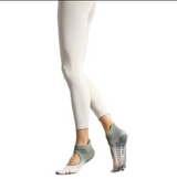 Anyfootwear 1 Pair One Size 35-40 Gray Gradient Yoga Socks Non-Slip Five Finger Socks Professional Pilates Split Toe Grip Socks For Women