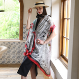 Anyyou 100% Mulberry Silk Vivid Blue Scarf Women Luxury Long Shawl – Beach Wear, Swimwear Cover Up, Pashmina Face Shield Foulard Fashion Accessory