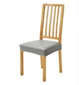 Anyseat Grey PU Leather Chair Cover – Slipcover for Dining, Kitchen, Hotel, Banquet & Living Room Chairs