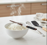 Anygleam Black Winding 10pairs Wooden Sushi Sticks Food Kitchen Tableware