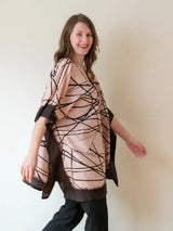 Organic Silk Kimono- Lattice