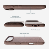 Chocolate Brown Leaf Veins iPhone Air Case