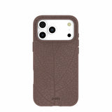 Chocolate Brown Leaf Veins iPhone 17 Pro Max Case
