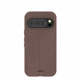 Chocolate Brown Leaf Veins Google Pixel 10/10 Pro Case