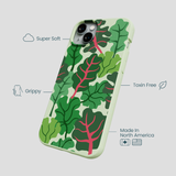 Sage Green Leafy Greens iPhone 14 Plus Case