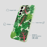 Sage Green Leafy Greens Samsung Galaxy S24+(Plus) Case