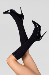 LECHERY® SCRUNCH SLOUCHY SOCKS • BLACK