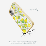 Clear Lemon Bloom iPhone 17 Case With Sunbeam Ridge (MagSafe included)