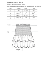 Lennon Smocked Mini Skirt in Paisley Garden