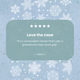 Powder Blue Let it Snow iPhone 6/6s/7/8/SE Case