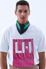 LH Logo T-shirt in White & Pink