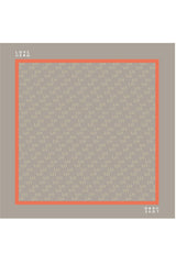 LH Logo Scarf in Beige & Orange - Large