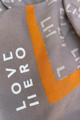 LH Logo Scarf in Beige & Orange - Large