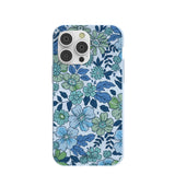Powder Blue Liberty Florals iPhone 14 Pro Max Case