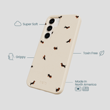 Seashell Lil Dachshunds Samsung Galaxy S24 Case