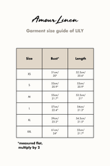 Lily oversized linen top in Mocha Gingham