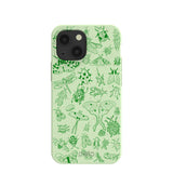 Sage Green Linear Entomology iPhone 13 Mini Case