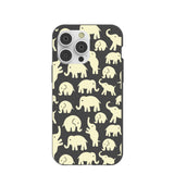 Black Little Elephants iPhone 14 Pro Max Case