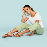 River Vegan Flat Slip-On Sandal