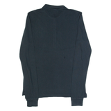 POLO RALPH LAUREN Skinny Mens Polo Shirt Black Long Sleeve XL