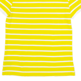 LAUREN RALPH LAUREN Womens Polo Shirt Yellow Striped M
