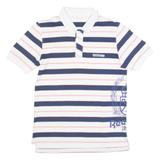 REEBOK Mens Polo Shirt White Colourblock XL