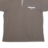 LACOSTE Mens Polo Shirt Brown M