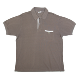 LACOSTE Mens Polo Shirt Brown M