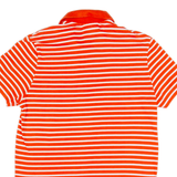 LACOSTE Mens Polo Shirt Red Striped XS