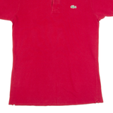LACOSTE Mens Polo Shirt Red S