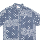 TOMMY HILFIGER Mens Shirt Blue Paisley S